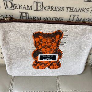 Coach F77886 Large Wristlet 30 With Cute Vandal Gummy Bear